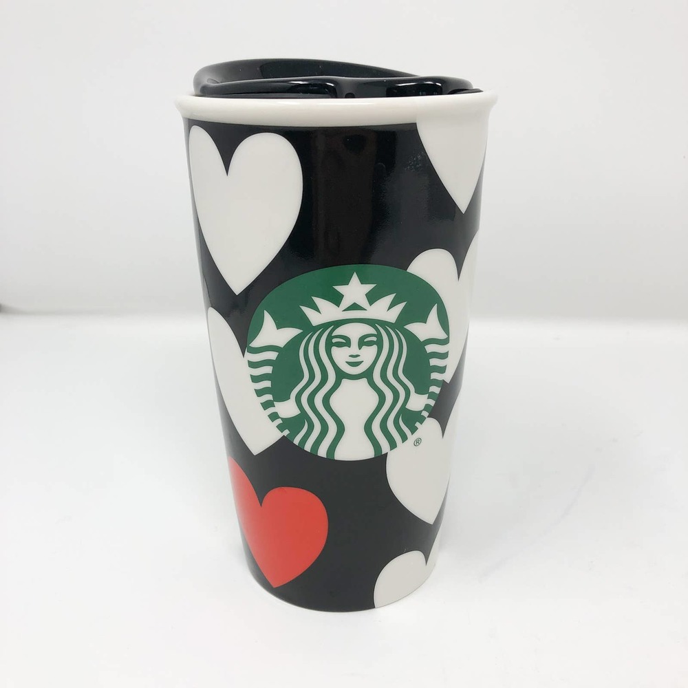 Starbucks 2015 Valentines Ceramic Travel Tumbler